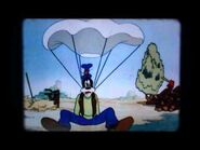 Goofy and parachute