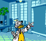 Ludwig von Drake inside his lab