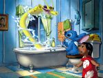 Promotional image of Sparky's activation in Stitch! The Movie