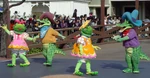 The Swamp Boys with the Sis Frogs in Disney's Dreams On Parade: Moving On