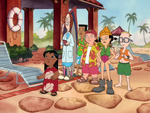 T.J. and the gang with Lilo Pelekai.