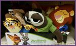 Zootopia flat plushes Lionheart Flash Clawhauser