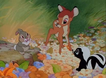 Bambi-disneyscreencaps com-1435.jpg (54 kB) Bambi y Tambor conocen a Flor