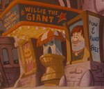 Cartel de Willie en Who Framed Roger Rabbit.