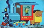 Donald Duck aboard Casey