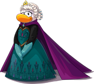 Elsa in her Coronation outfit