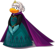 Elsa en su vestuario de la Coronación