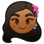 Isabela' emoji for Disney Emoji Blitz.