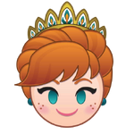 Queen Anna's emoji for Disney Emoji Blitz