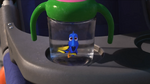 Dory in a baby bottle cup