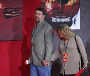 Ranft and his wife Sue at premiere of The Incredibles.