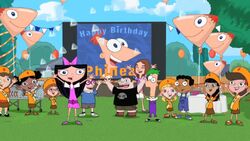 Phineas Birthday Clip o Rama promo shot