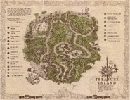 Map of the original Treasure Island version of the park