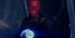 Red Skull wields a Tesseract-powered rifle