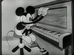 Mickey on the piano