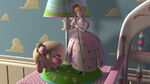 Bo Peep and her Sheep on the lamp