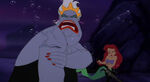 So it's up to Eric to save Ariel with a poorly aimed spear to Ursula's shoulder.