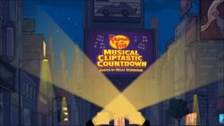 Musical Cliptastic Countdown title card
