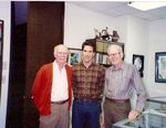 Tony Anselmo with animation mentors Ollie Johnston and Frank Thomas.