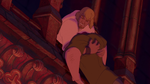 Phoebus saves Quasimodo from falling to his death