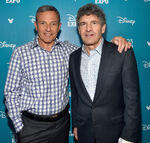 Bob Iger and Alan F. Horn attending the 2015 D23 Expo.
