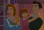 Jane y su familia en Return to Never Land.