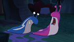 Grim and Hildy as slugs