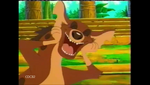 A brown hyena resembling Ed in Toon Disney's Pumbaa Super Bowl VI