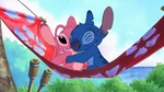 Stitch hugging Angel
