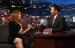 Isla Fisher visiting Jimmy Kimmel Live! in January 2016.