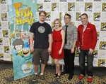 Kari Wahlgren with Justin Roiland, Noah Z. Jones, and Maxwell Atoms.
