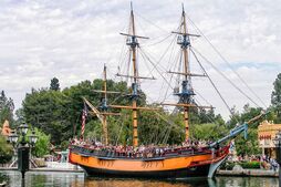 Sailing Ship Columbia being docked