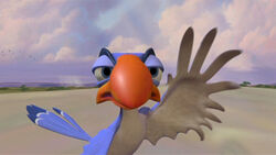 Zazu, as he appears in the The Lion King: Special Edition menu opening.