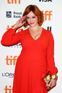 Christina Hendricks attending the 2018 Toronto International Film Fest.