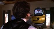 Lucifer is displayed on Weebo's screen in Flubber