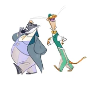 Gooding and Frye as their animated counterparts by James Wood