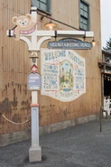 The sign outside the Cape Cod Village Greeting Place.