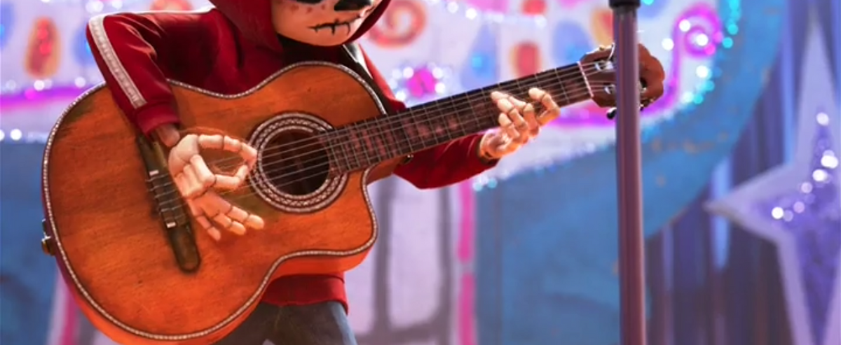 Channel Your Inner Rock Star With This Coco Themed Guitar
