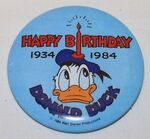 Logo for Donald Duck's 50th birthday in 1984