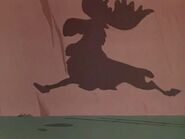 Their silhouette running