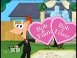 Phineas at his aunt Tiana's wedding