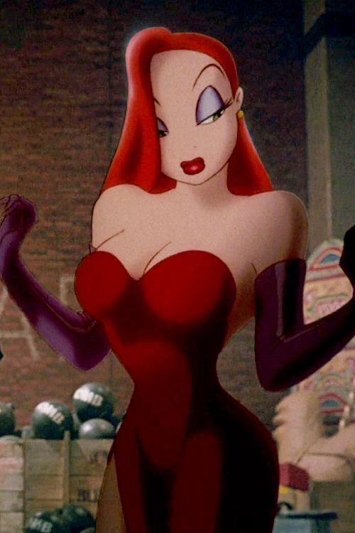 jessica rabbit red dress cartoon character