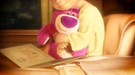 Daisy hugging her very special original Lotso