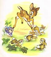 Bambi With Thumper Concept Art