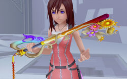 Kairi holding keyblade