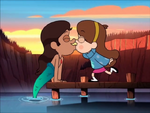 Mabel's "first" kiss