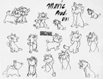 Marie model sheet by Milt Kahl.