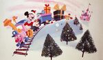 Mickey Mouse drives Casey in this Christmas promotional piece.