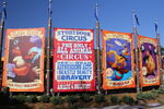 Pluto on the right in Storybook Circus at Magic Kingdom