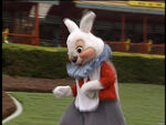 An earlier version of the White Rabbit costume, as seen in Disneyland Fun